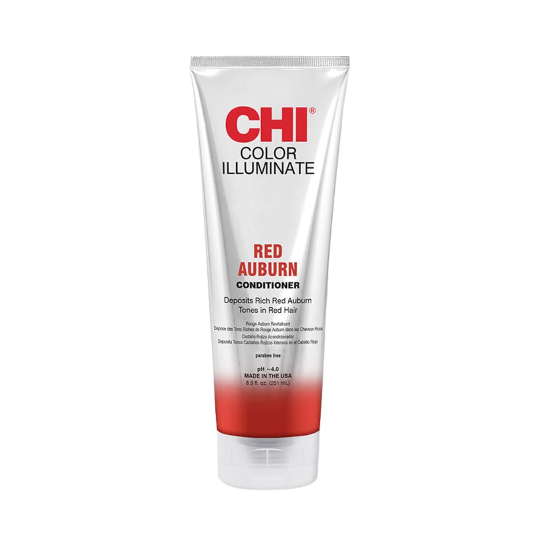 CHI Color Illuminate Conditioner bottle front for red auburn color maintenance