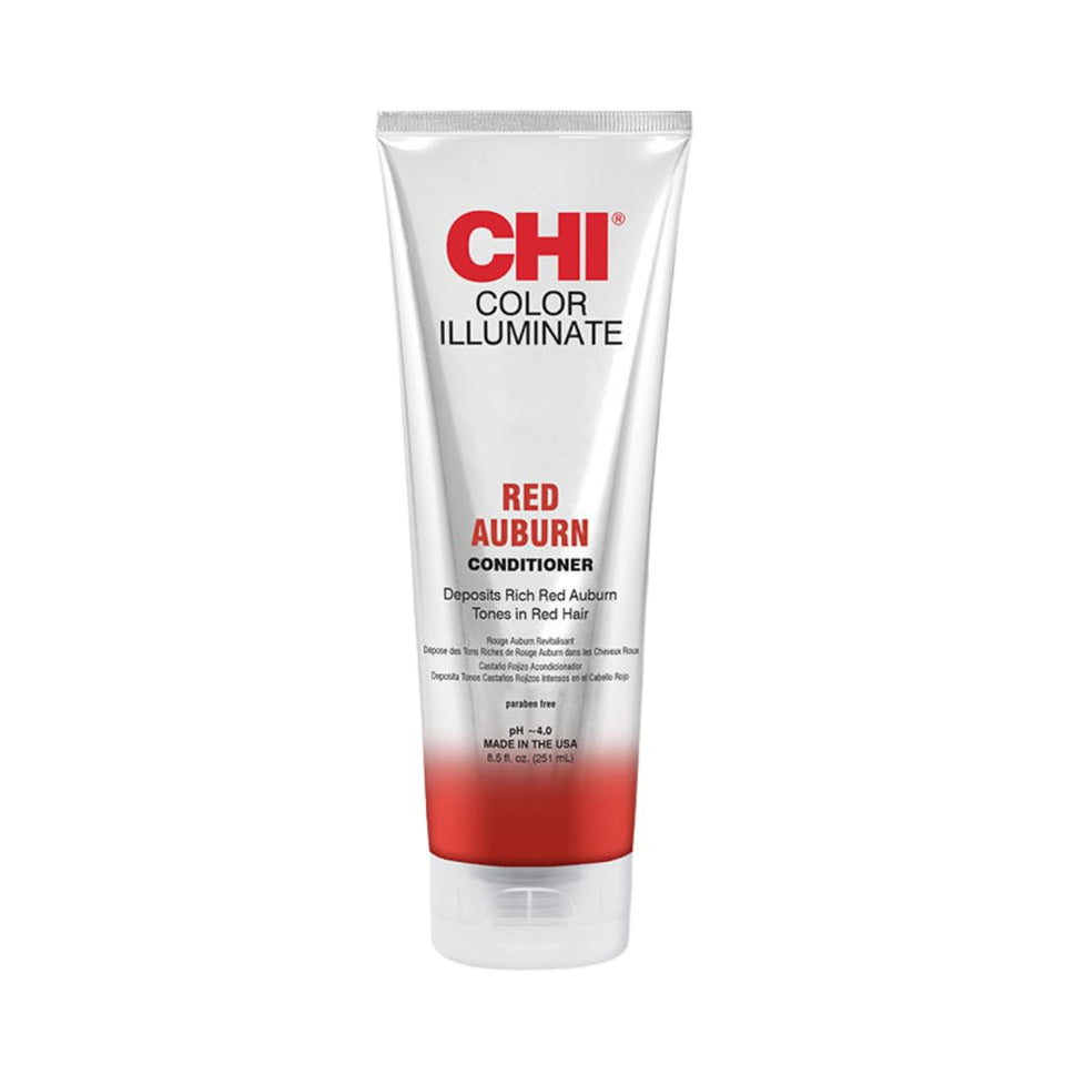 CHI Color Illuminate Conditioner bottle front for red auburn color maintenance