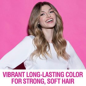 Hair after wash with CHI ColorCare showing softness and shine.