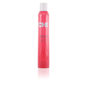 CHI Enviro 54 spray in action creates flexible hold without buildup for all hair types.