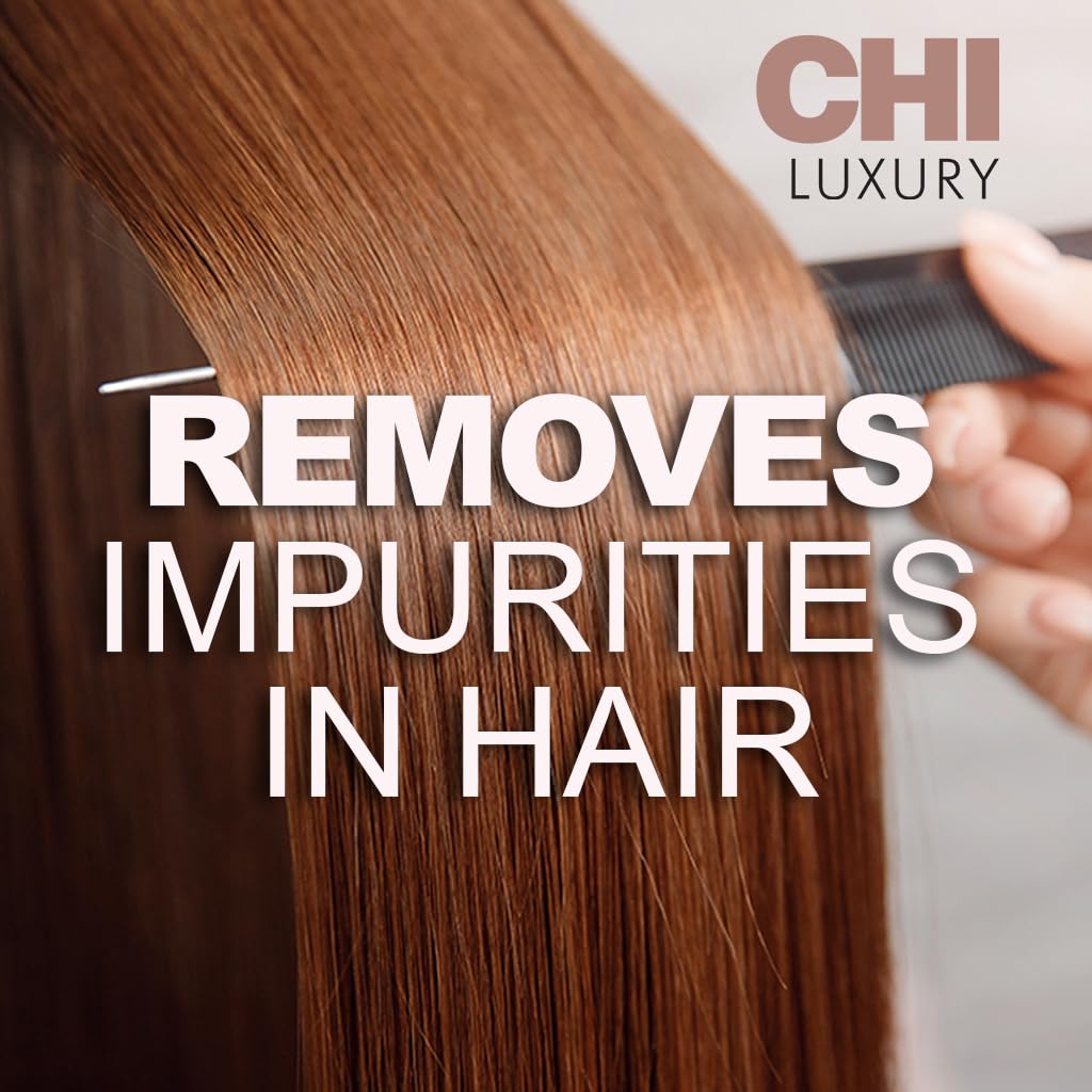 Shiny, healthy-looking CHI hair after applying Black Seed Oil