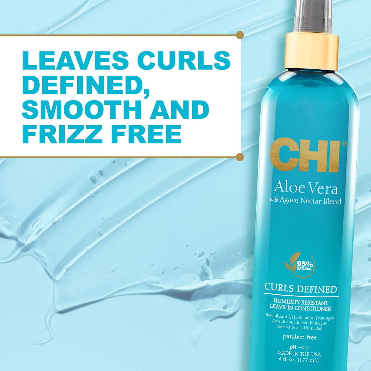 CHI Humidity-Resistant Leave-In showcases frizz defense and lasting smoothness
