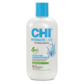 CHI HydrateCare conditioner bottle close-up highlighting deep hydration for dry hair