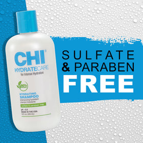 CHI HydrateCare results show softer, shinier hair with balanced moisture.