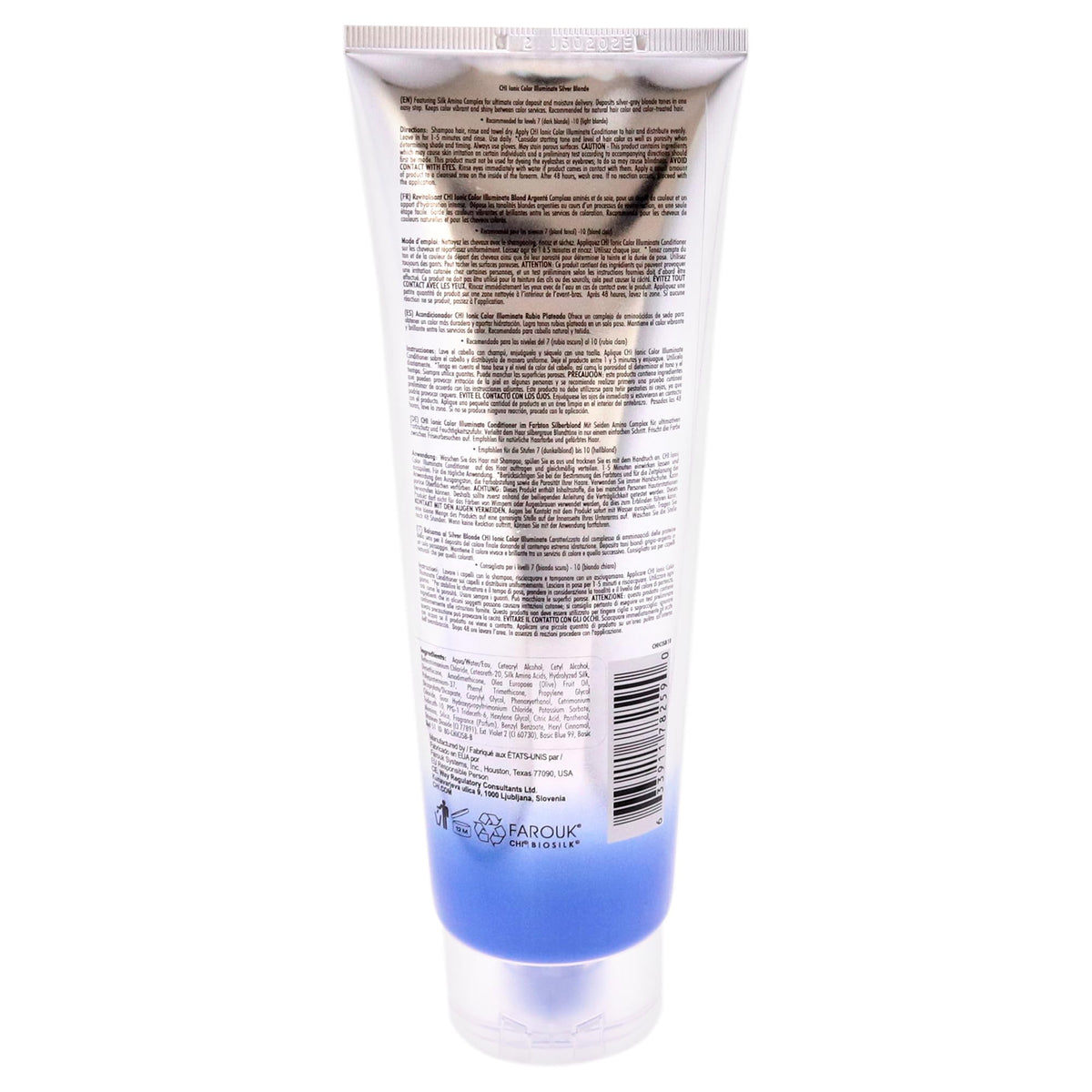 CHI Ionic Color Illuminate conditioner being applied to hair for even color deposit and moisture