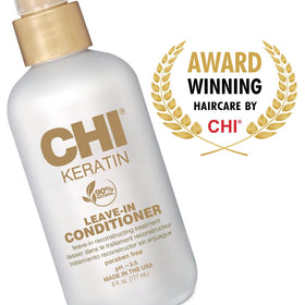 Hair texture close-up with CHI Keratin Leave-In Conditioner for softness