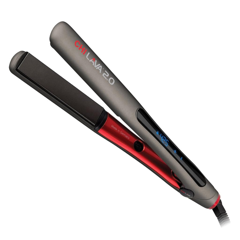 CHI Lava 2.0 with volcanic lava plates for smooth, frizz-free styling.