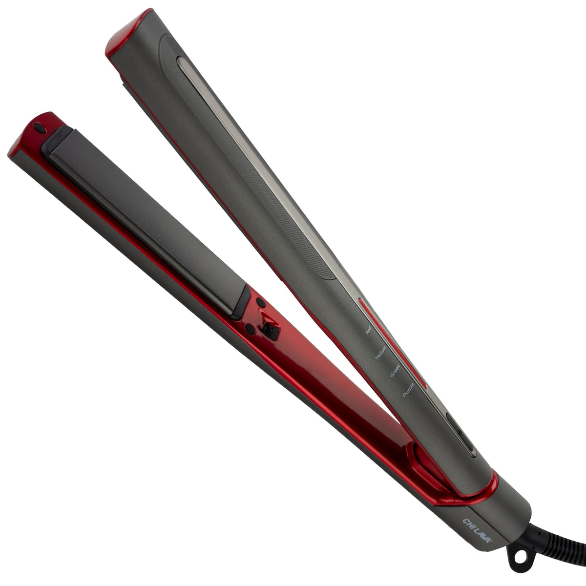 CHI Lava Glide with 1-inch plates delivers smooth styling and lasting shine.