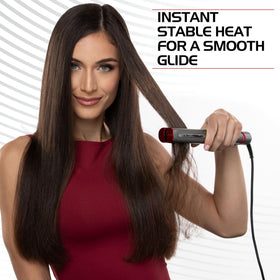 CHI Lava Glide aids sectioning hair for precise, even straightening.