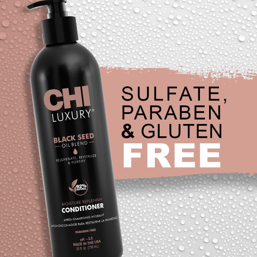 CHI brand packaging emphasizes cruelty-free and ethical haircare values.