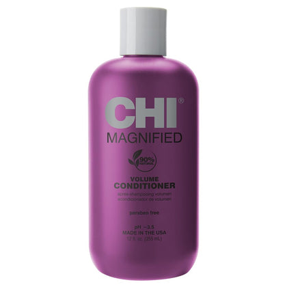 CHI Magnified Volume Conditioner bottle showing volumizing formula for fuller hair.