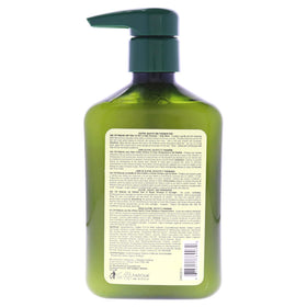 CHI Naturals Olive Oil Shampoo rich lather emphasizes color-safe hydration for hair.