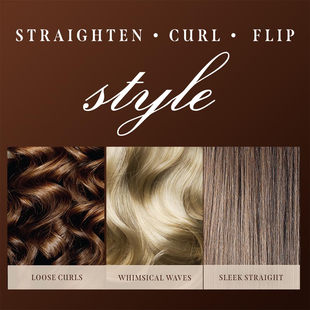 CHI Original Digital Ceramic Hairstyling Iron floating plates ensure a smooth glide with less snagging.