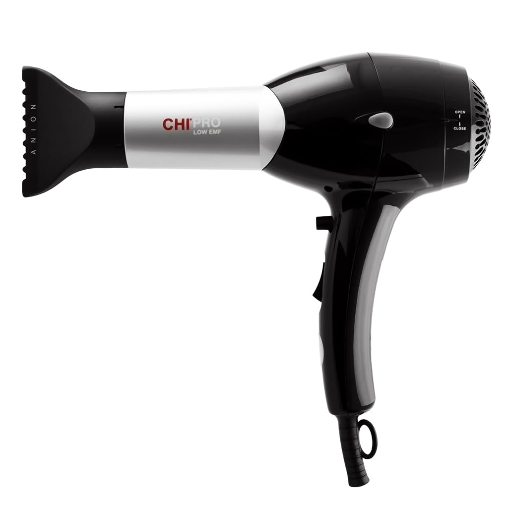 CHI Pro Hair Dryer front view showcasing ergonomic design for quick drying.