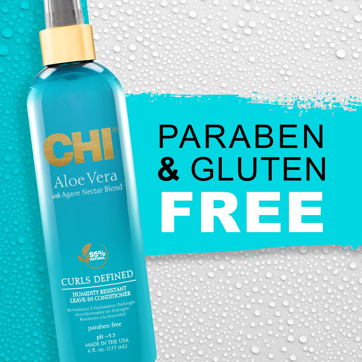 CHI Shine and Elasticity enhances hair texture with lasting moisture