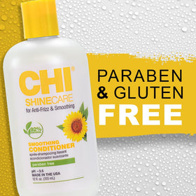 Cruelty-free CHI ShineCare packaging displayed on shelf