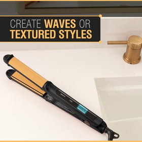 CHI Tourmaline Ceramic 3-in-1 Multi Styler curls hair into soft waves in action