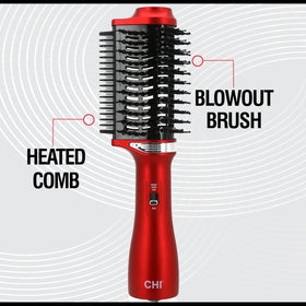 CHI Volume Styler works on damp hair for faster styling and volume.