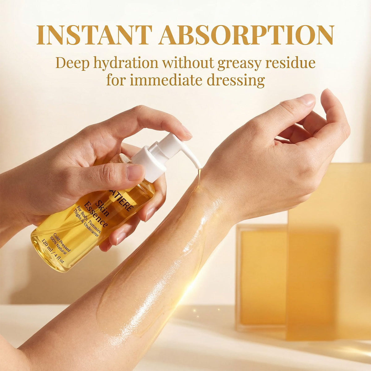 CHIAFEYI Matiere Concentrate Body Oil texture silky and non-greasy for daily use