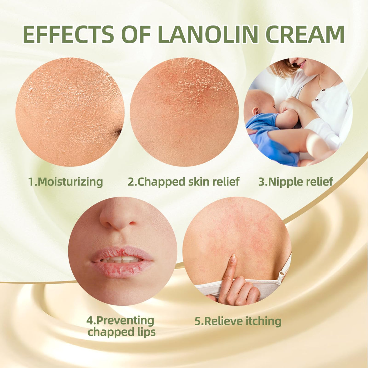 Chialing lanolin cream with glycerin and coconut oil supports gentle hydration