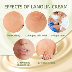 Chialing lanolin cream with glycerin and coconut oil supports gentle hydration
