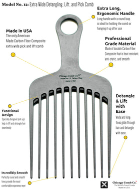 Chicago Comb Model 12 shower safe material that resists warping