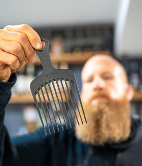 Chicago Comb Model 12 wide teeth detail for gentle detangling of curls