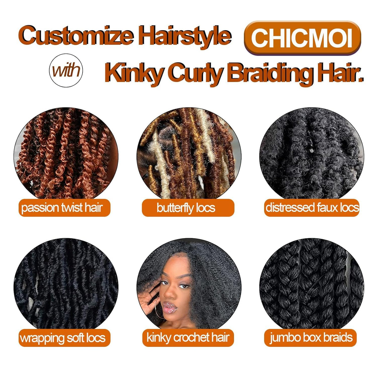 Chicmoi ombre grey color options showcase 24 hues including 1B, 613, and burgundy.