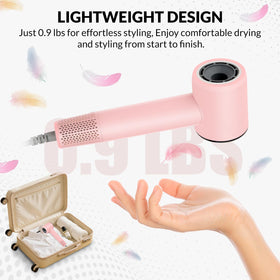 Chignon removable air filter keeps the dryer clean and performing at peak.
