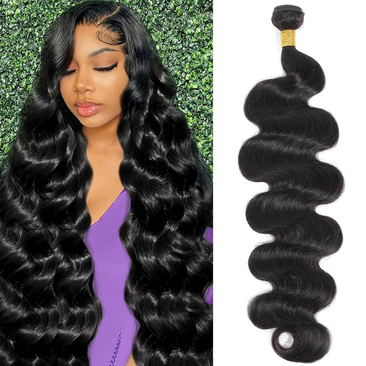 Chikamlty 12A Brazilian body wave bundle 26 inch for fuller natural-looking volume