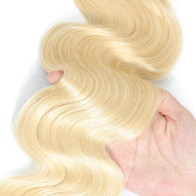Chikamlty 613 blonde bundle ready for styling with minimal shedding