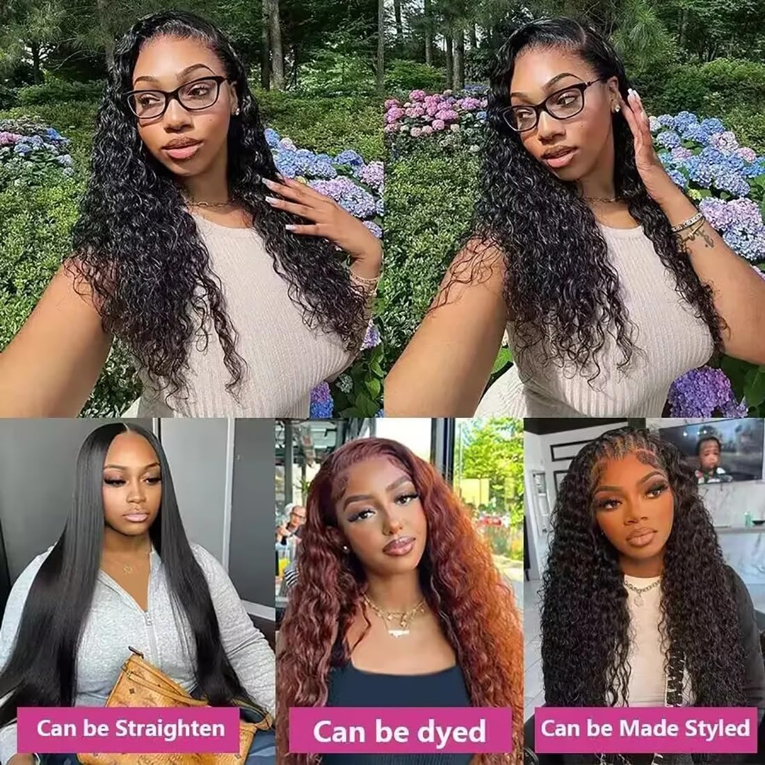 Chikamlty Deep Wave heat-friendly hair you can style.