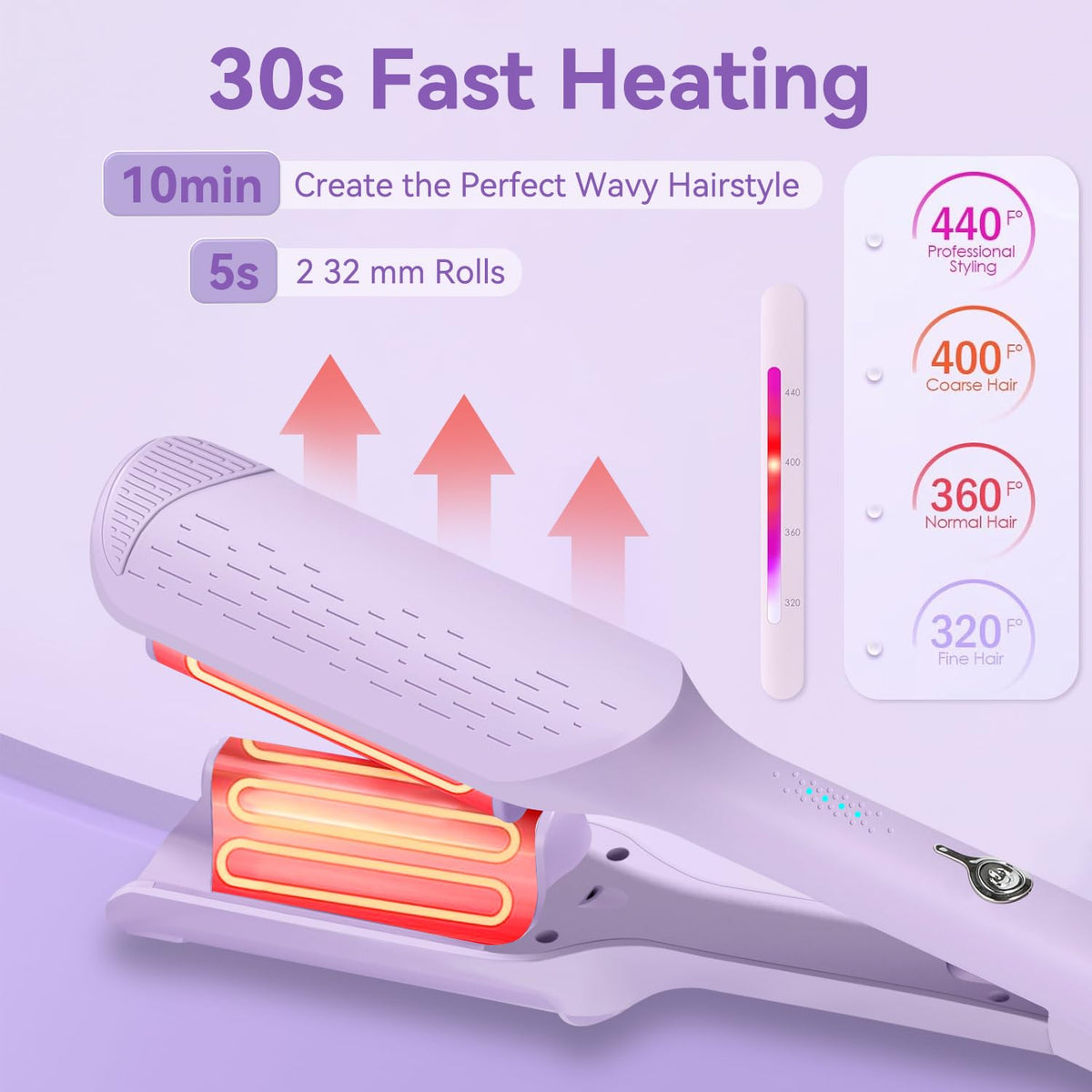 Chikyo Rovy Wave offers four temperatures for different hair types.