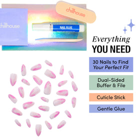 Chillhouse cuticle stick preps nails for cleaner application.