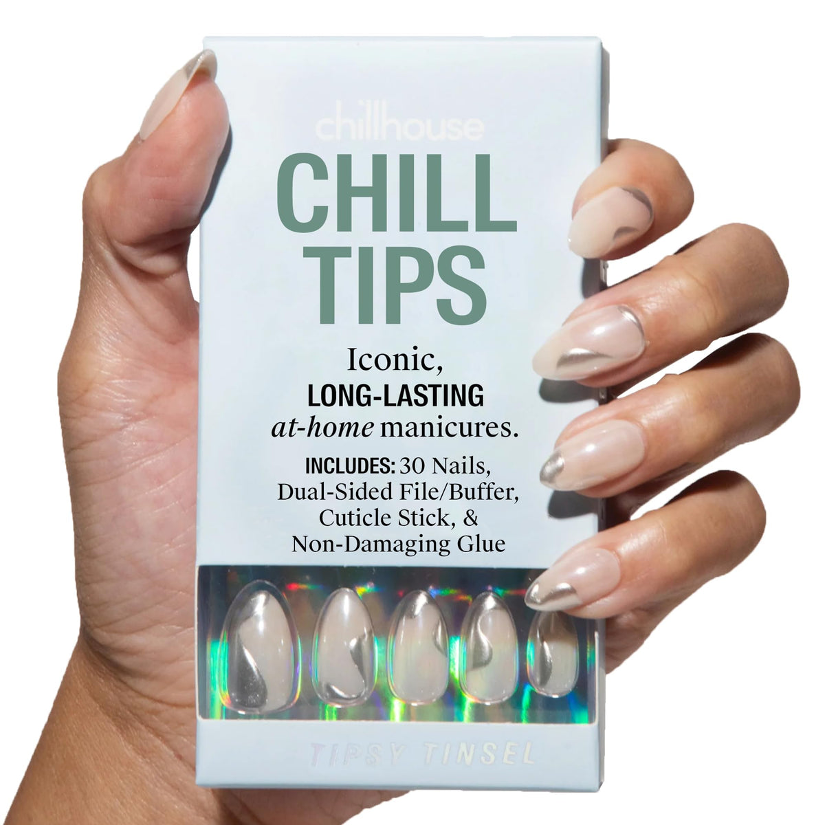 Chillhouse Chill Tips kit front view for at-home salon results.