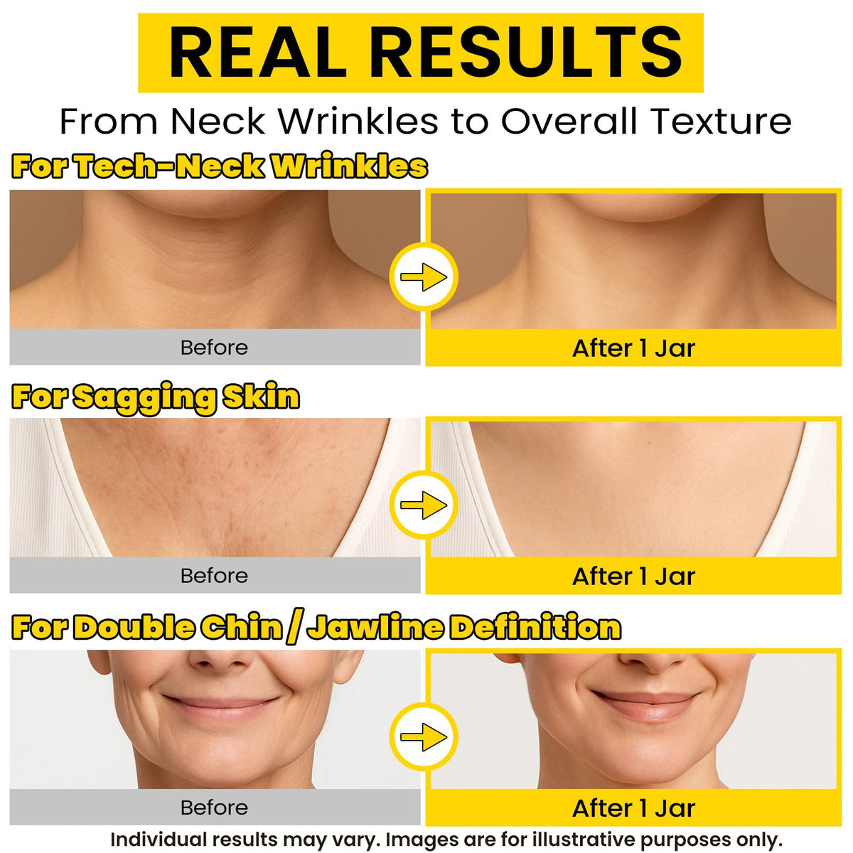 Chillihaer 8-in-1 neck firming cream jar open reveals rich, smoothing texture