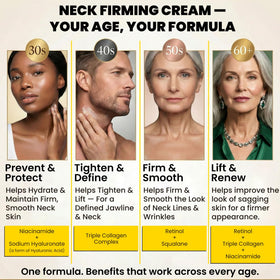 Chillihaer 8-in-1 neck firming cream label closeup underscores key ingredients