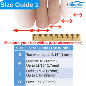 Chiroplax toe sleeve with silicone gel lining cushions and protects skin.