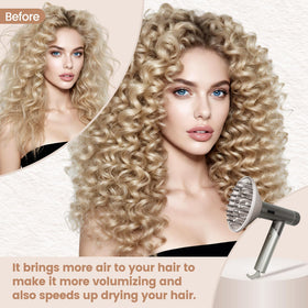 Chivixe curly hair diffuser creates defined, salon-like results at home.