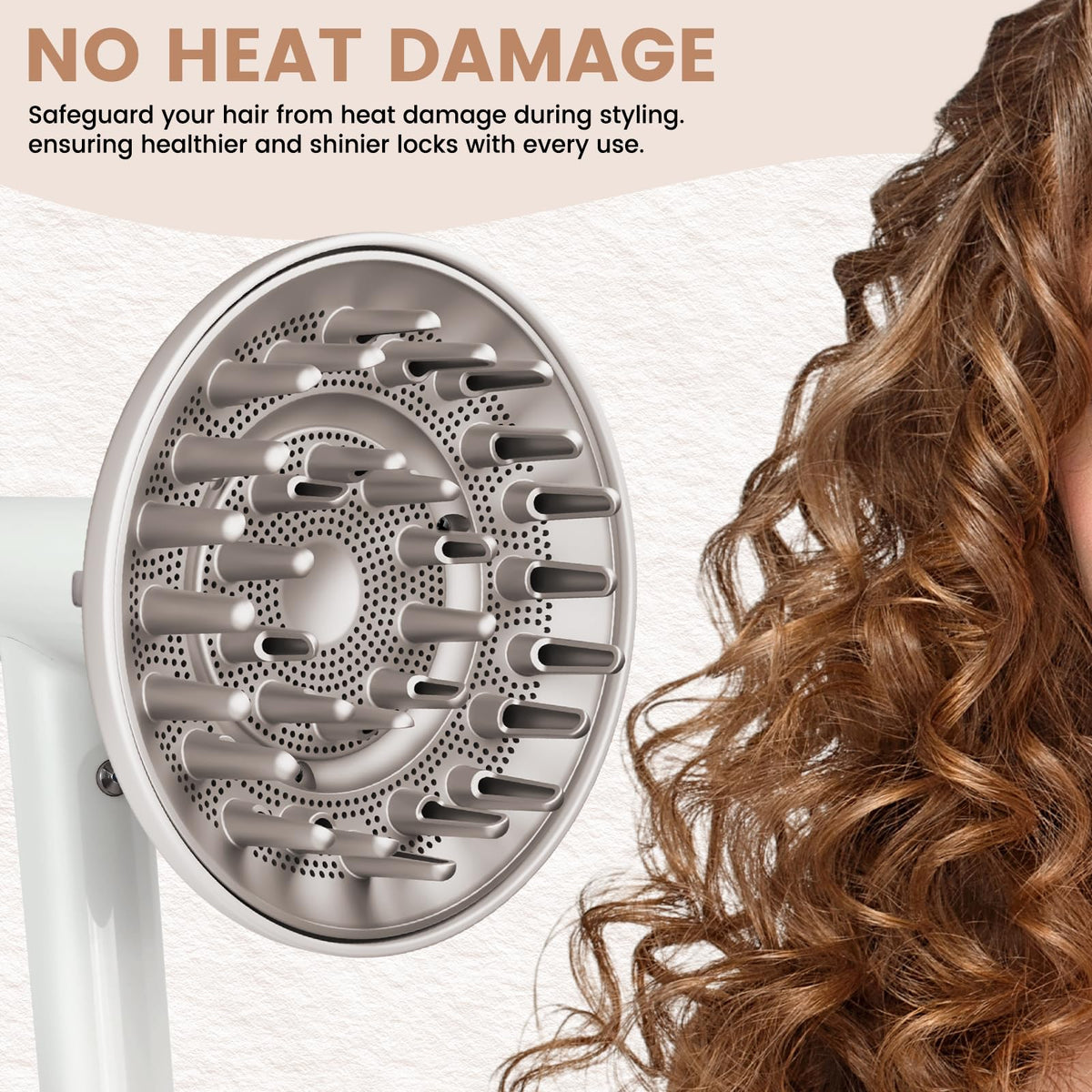 Chivixe diffuser with extended prongs for root lift and volume.