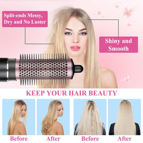 Premium bristles glide smoothly with Chivixe brush for frizz reduction.