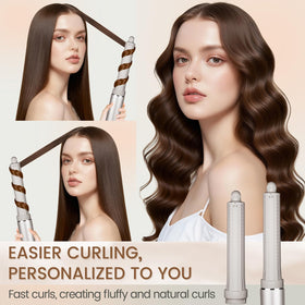 Chivixe salon-quality curls and glossy waves achieved with attachment.