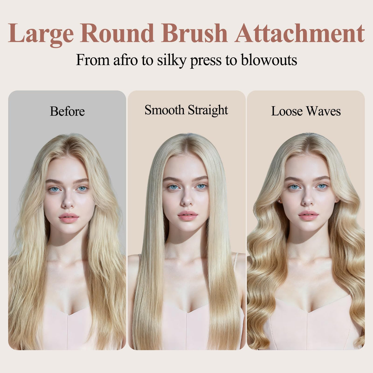 Even heat from the bristles promotes consistent results.