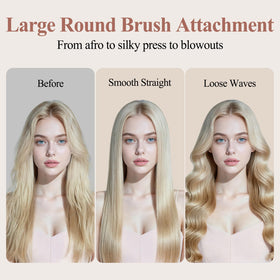 Even heat from the bristles promotes consistent results.