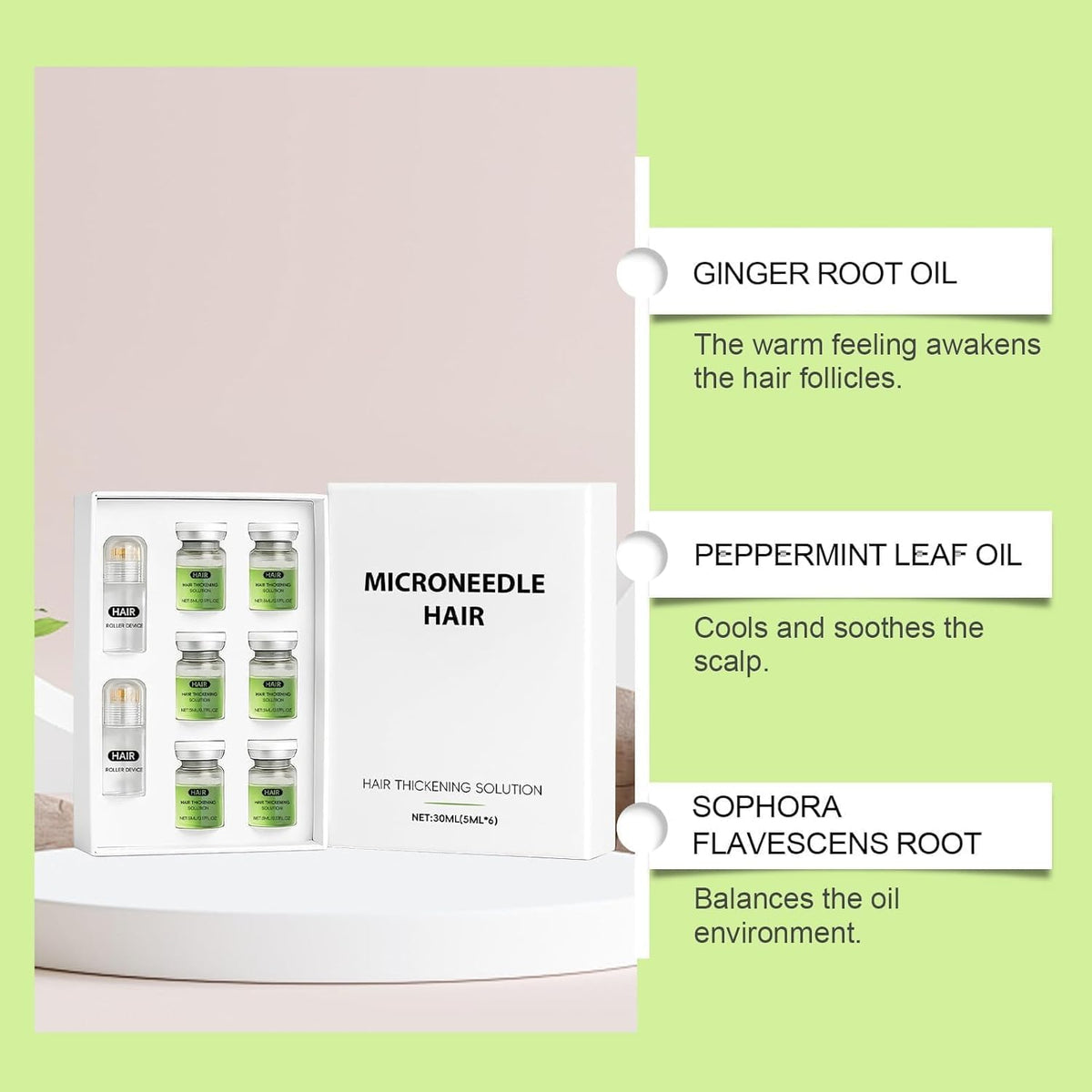ChLNDalin ginger root and peppermint oil highlight natural extracts in the formula.