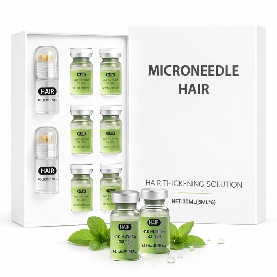 ChLNDalin Hair Regrowth Serum bottle on a bathroom shelf for easy daily use.