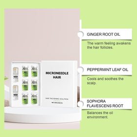 Peppermint oil drop hints refreshing sensation during application