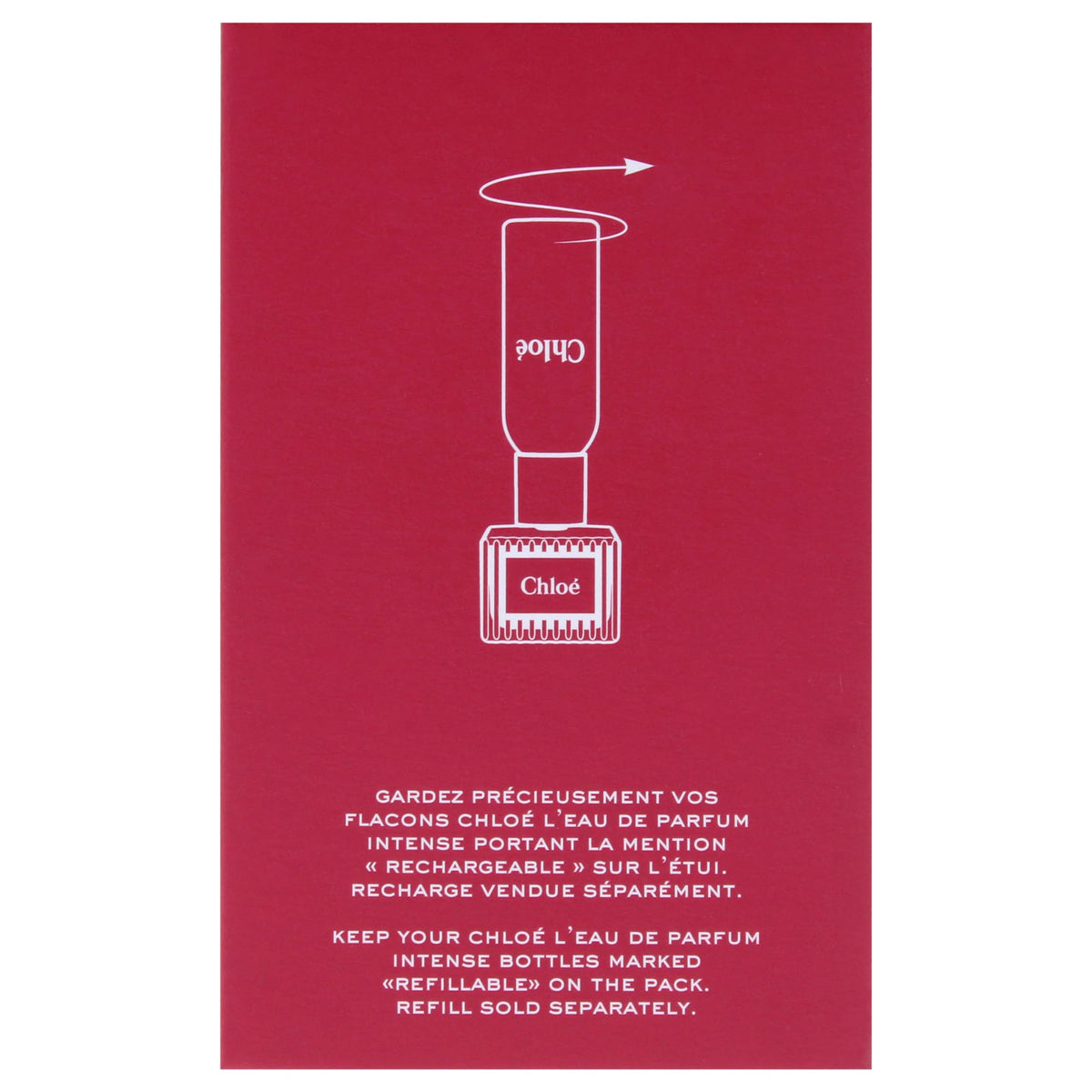 Chloe LEau De Parfum Intense ribbon and foil accents evoke gifting luxury