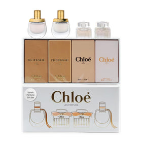 Chloe mini splash set front view for portable fragrance variety.