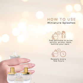 Chloe Nomade EDP splash bottle for deeper, lasting fragrance.